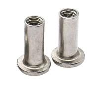 20 Piezas M2 M3 304 Panel De Acero Inoxidable Avellanado Conector Hexagonal Tuerca Conexión Sujetador Muebles(20mm,M2 (20pcs))