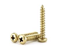 20 piezas M3 M3.5 M4 M5 latón Cruz empotrada Phillips cabeza redonda tornillos de rosca tornillos de madera muebles tornillo autorroscante, M5x35mm