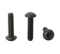 20 piezas M3 M4 M5 12,9 grado aleación acero botón cabeza zócalo tornillos hexagonal Socket Drive acabado de óxido negro(8mm,M3 (20pcs))