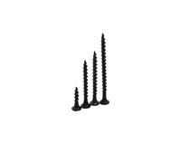20 piezas M4 L = 15-70mm, cabeza plana avellanada cruzada de acero al carbono, tornillo de rosca rápido, tornillo de fibra for clavos, tornillo de madera(Black Zinc,M4x45mm)