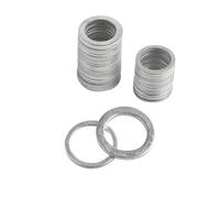20 piezas M6-M26 arandelas de acero inoxidable junta plana arandela de Metal tapón de junta anillos de sellado de aceite juntas sujetador 10x14x1mm(20x26x1.5mm)