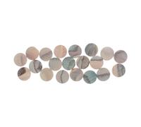 20 Piezas Marcadores del Diapasón de Guitarra Redondos 6.0mm | Doble Cara sin Enganches, Mejora Reconocimiento Visual, Iridiscencia Natural Brillo Arcoíris Pulido