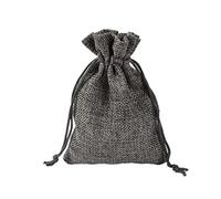 20 Piezas Mini Bolsas de Yute, Bolsas De Tela PequeñAs con Cordón Bolsas de Arpillera Bolsas de Lino para Boda Baby Shower Cumpleaños Navidad Halloween Pascua Joyas Golosinas-3-13x18cm(5x7in)