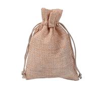 20 Piezas Mini Bolsas de Yute, Bolsas De Tela PequeñAs con Cordón Bolsas de Arpillera Bolsas de Lino para Boda Baby Shower Cumpleaños Navidad Halloween Pascua Joyas Golosinas-16-15x20cm(6x8in)