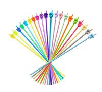 20 Piezas Mini Punteros de Mano, Puntero de Dedo de Plástico para Lectura Puntero de Mano Niños para Enseñanza de Jardín de Infantes (Color Macaron, Transparente)