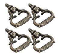 20 Piezas Mini Tiradores de Aleación de Zinc, Tiradores de Gabinete, Mango de Hilo de Bronce Antiguo, Tornillos Autorroscantes, Perillas para Caja de Madera, Joyero