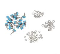20 piezas Mts-101 para mini interruptor de palanca Spst 2 pines On Off 6a 125vac Cuerpo de metal para prototipos y dispositivo para tareas de modificación