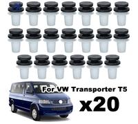 20 piezas para los molduras de las puertas del coche, sujetadores interiores, retallas para VW Passat B5 Transport, T5 Polo, Skoda Octavia Audi A3 3B0