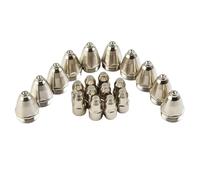 20 piezas para soplete de corte de plasma P80 consumibles 60A 80A 100A punta juego de boquillas de electrodo compatible con máquina de corte por plasma CUT 70 80 100 120 (1,5 mm)