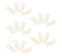 20 Piezas Peineta Lateral de Metal Dorado de 30 Dientes | Alambre de Hierro, Dientes Curvos y Puntas Suaves, Inserción Invertida, para Recogidos de Novia