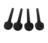 20 piezas perillas de afinación de violín de ébano tamaño 4/4 accesorios de piezas de violín (Color : Ebony pegs E)