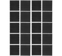 20 Piezas Placa Ciega Negra de Plástico Resistente | Huecos de Caja, Acabado Uniforme, Aislamiento Reforzado, Uso en Instalaciones y Mantenimiento
