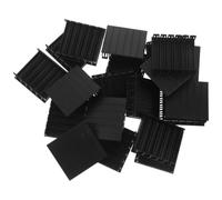 20 Piezas Placa Ciega Negro de Plástico Resistente | Rellena Huecos en Cajas y Cuadros, Estabilidad Dimensional, Acabado Uniforme para Electricistas y Contratistas