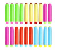 20 Piezas Portatizas de Colores, Funda de Tiza Ajustable, Funda de Tiza de Plástico, Porta tiza sin Manos Sucias, Porta tiza de Fácil Agarre, Adecuado para la Escuela, Oficina