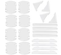 20 Piezas Protector para Manija de Puerta de Auto, Película Protectora Transparente de Pintura, para Protección antiarañazos en Manijas de Puerta de Auto, Recesos y Cubiertas de Manija