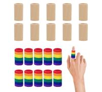 20 Piezas Protectores De Dedos Coloridos, Protectores De Dedos, Protectores De Dedos Antidesgaste, Protectores De Dedos Deportivos, Protectores De Dedos Elásticos, Vendas Para Dedos