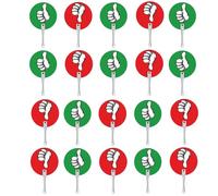 20 Piezas Pulgares Arriba Pulgares Abajo Aula Remo de Votación Sí No Pala Pulgares Arriba Pulgares Abajo Paletas de Paleta Verdadero Falso Paleta para Voto en Aula