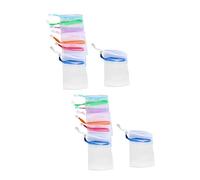 20 Piezas Red De Espuma De Jabón Bolsa De Red De Jabón Malla De Espuma De Burbujas Bolsas De Malla De Pompas De Jabón Depurador Corporal Bolsa De Jabón Japón Cordón