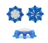 20 Piezas Reemplazo De Clavo De Golf - Golf Spikes con Un Agujero Redondo En El Centro - Compatible con Footjoy, Nike, New Balance, Under Armour, Callaway, Adidas(Azul)