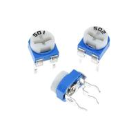 20 piezas RM065 RM-065 100, 200, 500 1K 2K 5K 10K 20K 50K 100K 200K 500K 1M ohm Trimpot potenciómetro de resistencia variable(50K Ohm)