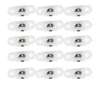 20 Piezas Rodillo para Puerta de Armario Blanco de Nailon y Metal