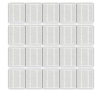 (20 Piezas) Roomba 104 Filtros HEPA Compatible con iRobot Roomba 104, Roomba 105 Vac, Roomba 105 Combo, Roomba Y0110, Y0140, Q011, Q0120, Q0520 Robot Aspirador, Repuestos Filtros