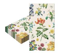 20 Piezas Servilletas de Papel Decoradas,40x33cm Vintage Flores Servilletas Suaves Vajilla Desechables Absorbentes Reciclables Cena Cóctel para Fiesta Cumpleaños Boda Navidad Decoracion de Mesa