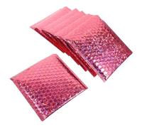 20 piezas sobres de envío de burbujas, sobres automáticos, embalaje Postal, sellado de correo, sello de correo, sobres acolchados de poliéster 6X10, suministros-Rosado