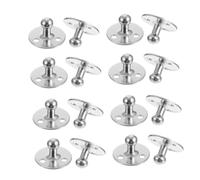 20 Piezas Soporte de Bola para Gas Base Redonda de Hierro Plata | Montaje de 3 Orificios, Articulación Angular Precisa, Uso Interior y Exterior Ligero, para Instaladores y Fabricantes