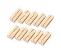 20 Piezas Soporte de Tarjeta de Madera, Soporte de NúMero de Mesa de Madera, Abrazadera Soporte Memo, Manualidad de Mensaje de Escritorio para Decoración de Fiesta de Cena Boda