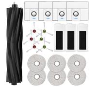 (20 piezas) T20 Omni Repuestos para el robot aspirador ECOVACS DEEBOT T20 Omni/ T20e Omni/ T20 Max/ T20 Pro, 1 cepillo giratorio, 6 cepillos laterales, 4 bolsas para polvo, 3 filtros HEPA, 6 mopas