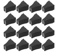 20 Piezas Tapa de Potenciómetro Deslizante de Plástico Negro | Repuesto de Ajuste Preciso, Compatibilidad, Uso en Estudios de Grabación y Cabina Dj