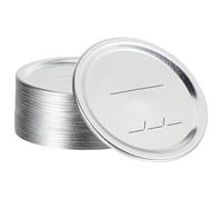 20 Piezas Tapas De Tarro De Albañil Pisos De Conservas Párpados De Boca Ancha Tapas De Frascos De Vidrio Suministros De Utensilios De Cocina Cubre Enlatado Hojalata Tapa De La Taza