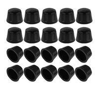20 piezas Tapas de Tuercas de Rueda 42mm de Goma Negra cierre | Sello Integrado, Protección contra Polvo y Vibraciones, para Carritos de Golf y Uso Todoterreno