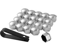 20 Piezas Tapas para Tuercas de Rueda para Chrysler 300C Sedan 2004-2011, Tapones Tornillos Ruedas Coche Universal Bloqueo Llanta Antirrobo,B/Silver-21mm