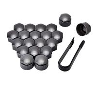 20 Piezas Tapas para Tuercas, para Audi Q3 8U 2011-2018 Cubierta De Tuerca De Neumático Tapones para Tuercas Rueda Coche Protección Prueba,21mm-Grey