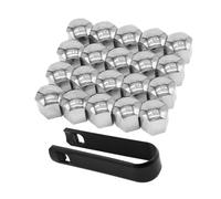 20 Piezas Tapas Tuercas de Rueda, para Dacia Solenza/Spring Electric/Spring Electric Tapas Tuercas de Pernos de Rueda Cubiertas Tapas Hexagonales Antioxidantes Ruedas,21 mm