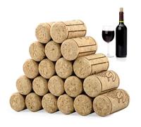 20 Piezas Tapones de Vino de Corcho Natural - Tapones de Madera Suave Para Sellar Botellas de Vino y Vidrio