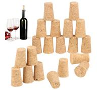 20 Piezas Tapones de Vino,Tapones de Corcho,Corchos de Vino,Tapones de Corcho de Madera Suave Natural,Tapones de Corcho de Madera,Tapon de Corcho de Vino,Para Sellar Botella de Vino,Botellas de Vidrio