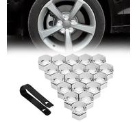 20 Piezas Tapones Tornillos Ruedas Coche, para Nissan X-Trail Juke Qashqai Micra Pulsar Tuerca Cubierta Perno Cubierta Decorativa Rueda Protector Accesorios,21mm