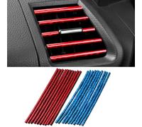 20 Piezas Tiras Decorativas para el Aire Acondicionado del Coche, Tira Decorativa Salida de Aire para Coche, Tira Moldura Interior de Coche Aire Acondicionado de Coche Ajuste Interior del Coche