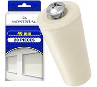 20 Piezas Topes Persianas 40 mm en Color Marfil Tope Persiana Fabricados en Plástico Resistente - MONTERAL
