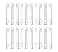 20 Piezas Tubo de Burbujas de Boda Soporte para máquina de Burbujas Tubos de Botella para niños Bolsas de Fiesta Fiesta de Burbujas Regalo Creativo Amor Tubo de ensayo Botella vacía de Agua