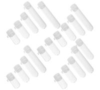 20 Piezas Tubos de Ensayo Reutilizables de Vidrio Redondo 5ml | Cierre Antifugas, Formato Pequeño para Viaje, Uso con Aceites Esenciales, Opción Versátil de Recarga