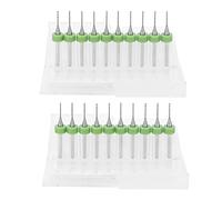 20 piezas ultra pequeñas de 0,8 mm de precisión para PCB, broca de aleación de acero de tungsteno para circuitos impresos, micro torsión, juego de punzones verticales para