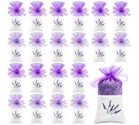 20 Piezas Vacías Bolsas Lavanda, 7×15CM Bolsas Organza, Saquitos de Lavanda, Bolsa Transparentes para Regalos, Bolsa Pequeñas para Entregar Regalos a Sus Invitados, Bodas, Regalos de San Valentín