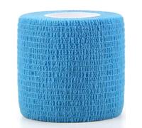 20 Piezas Vendaje Autoadhesivo De 5 Cm No Tejido, Lesiones Deportivas, Esguinces De Muñeca, Tobillo E Inflamación-Azul Claro, 4,5 M De Largo