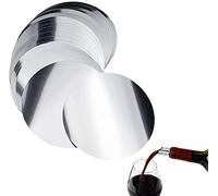 20 Piezas Vertedor Vino Antigoteo Vino Discos Vertedor Botellas De Vino para Restaurantes, Hoteles, Bares, Clubes, Plata