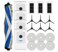 (20 piezas) X5 Omni Piezas de repuesto Para el robot aspirador ECOVACS DEEBOT X5 Pro Omni, 1 cepillo giratorio, 6 cepillos laterales, 4 bolsas para el polvo, 3 filtros, 6 almohadillas de fregona