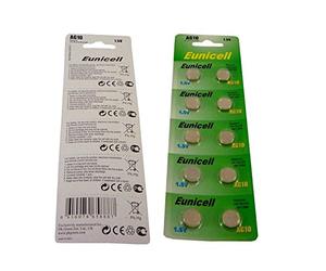 20 pilas alcalinas AG10 1,5 V - sustituyen a SR1130, SR54, SR1131, 389, 390.